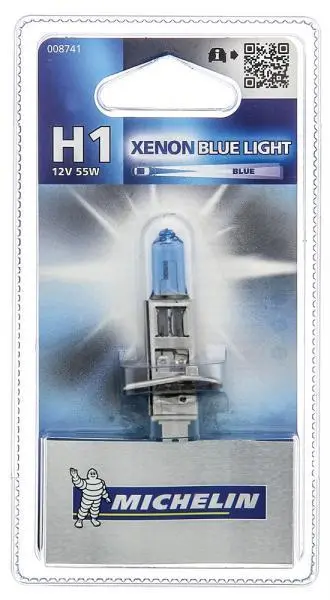 Lampadina auto Xenon H1 12V 55W luce blu lampada fari veicolo