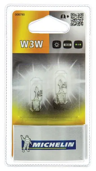 Lampadine auto W3W 12V luce bianca intensificata lunga durata