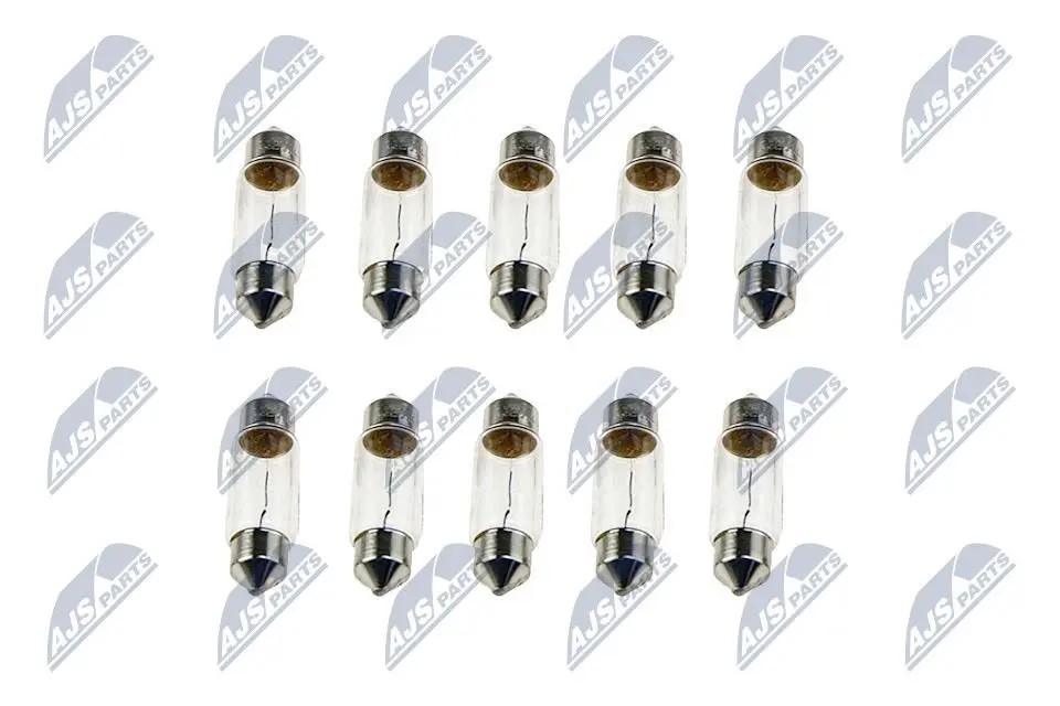 Lampadine C10W 12V 10W Base SV8,5-8 Confezione da 10 Pezzi