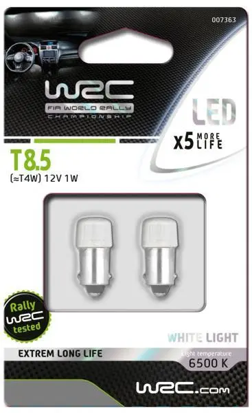 Lampadine LED auto 12V T8,5 T4W luci interne segnalazione ricambio coppia
