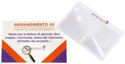 Lente d'ingrandimento tascabile portatile ingrandimento 4X compatta leggera