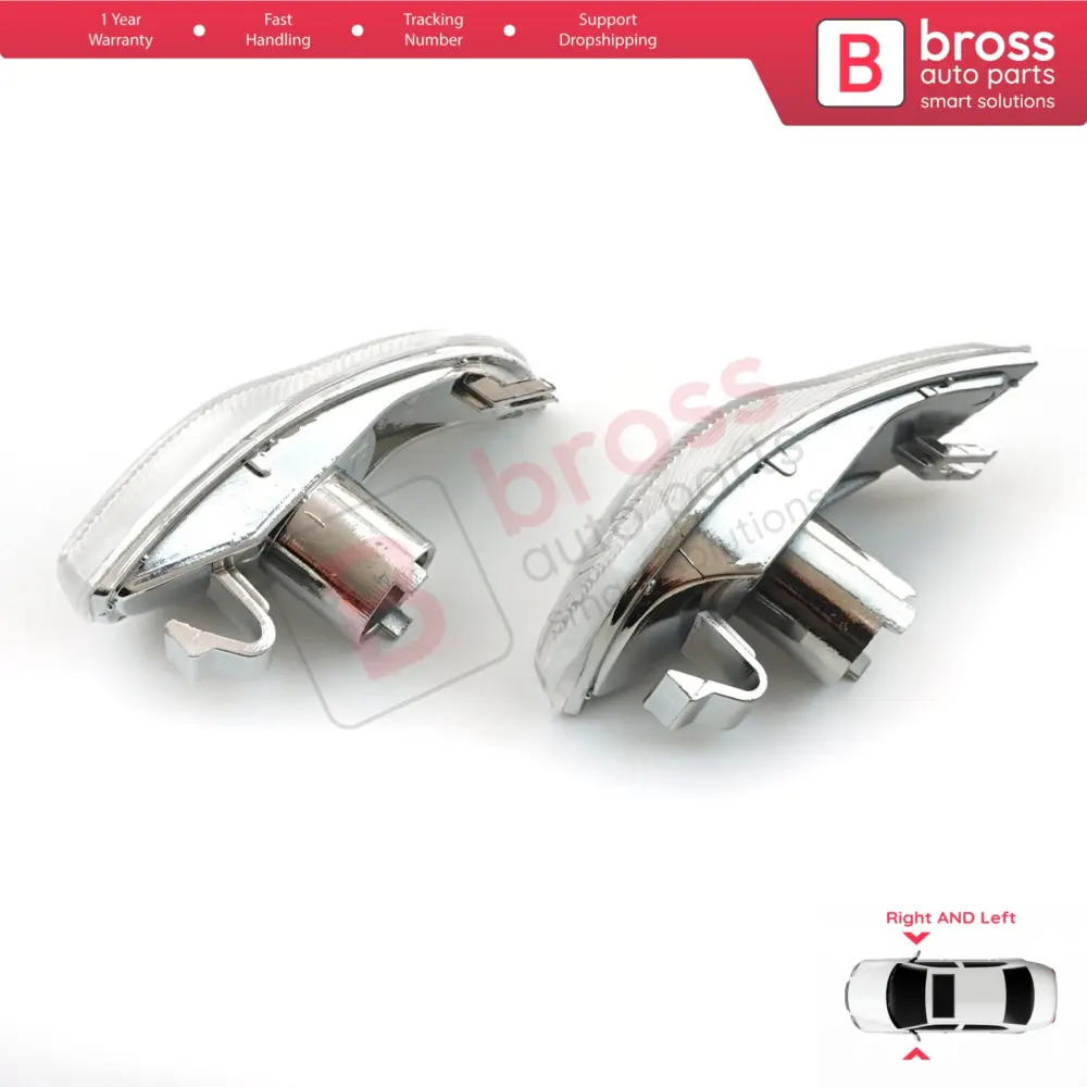 Lente Freccia Specchietto Anteriore Dx e Sx per Renault Symbol MK3 Dacia Logan