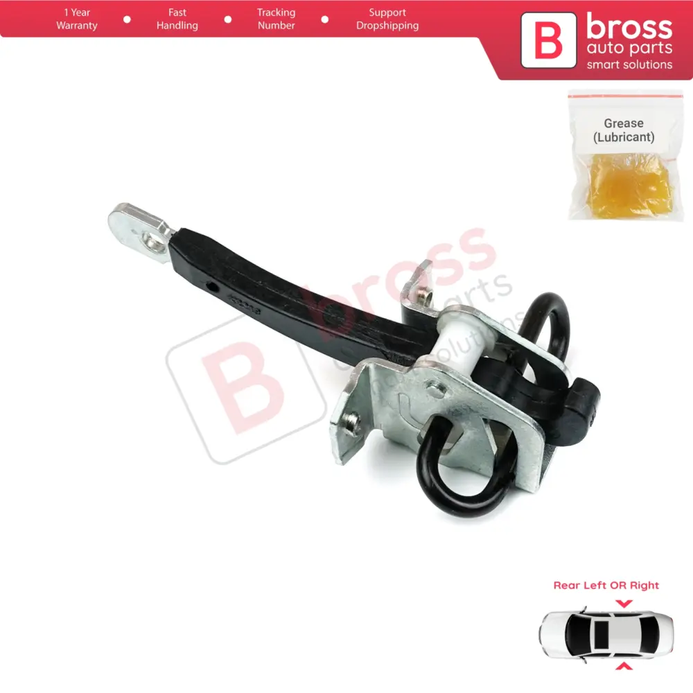 Limitatore Cerniera Porta Posteriore per BMW 7 Serie E38 Sedan 1994-2001