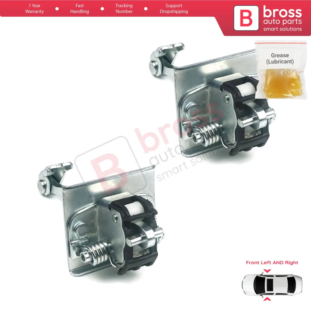 Limitatori Cerniera Porta Anteriori 2 Pezzi per Citroën C4 MK2 Nc 2010-2020
