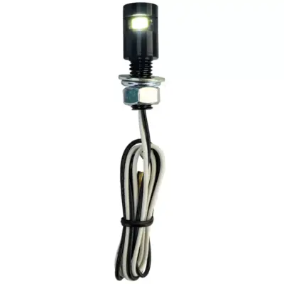 Luce Targa LED Mini Nera Alluminio Universale Motociclette