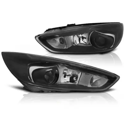 Luci Diurne Anteriori Nere LED per Ford Focus MK3 2014-2018