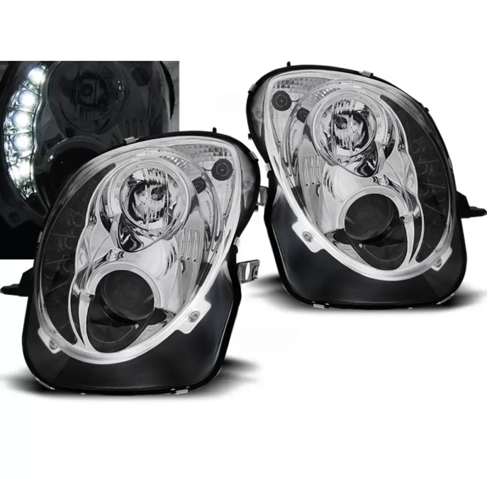 Luci Diurne Cromate Anteriori per Alfa Romeo Mito 08-19