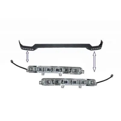 Luci Diurne LED per Spoiler Anteriore Mercedes Classe G W463 1989-2017