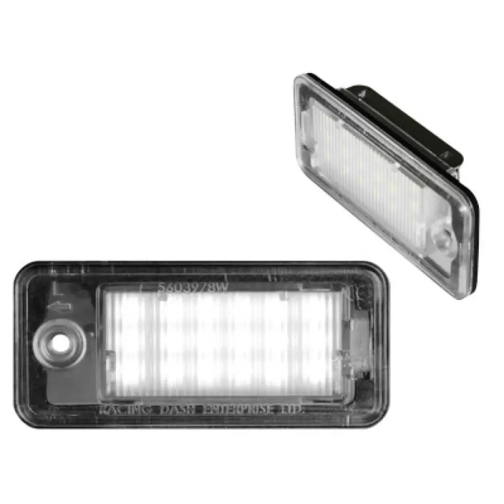 Luci Targa LED Anteriori Posteriori Canbus 2 Pezzi per Audi A3 8P A4 B6 B7 A6
