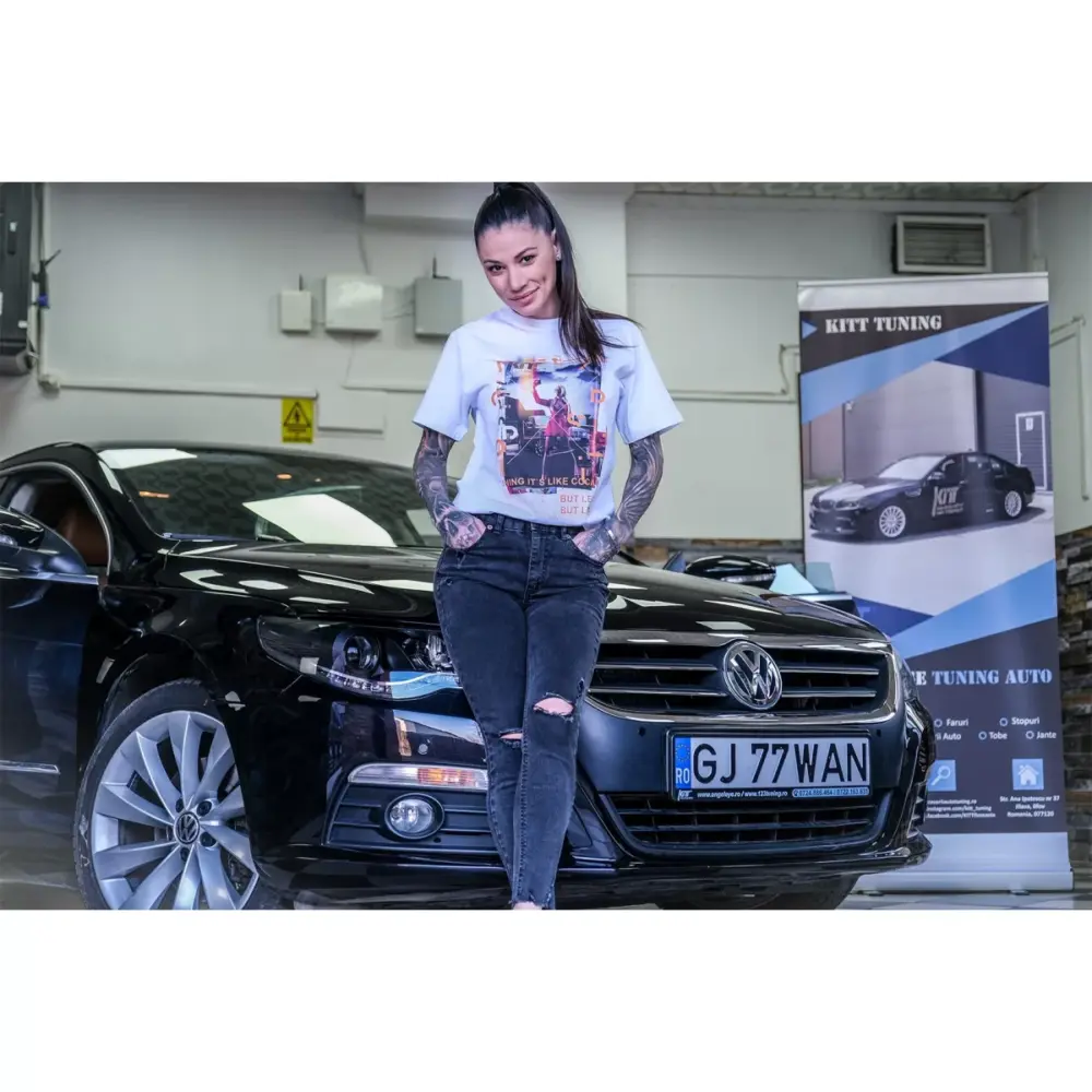 Maglietta Kitt Tuning Bianca Taglia Xl per Uomo Donna