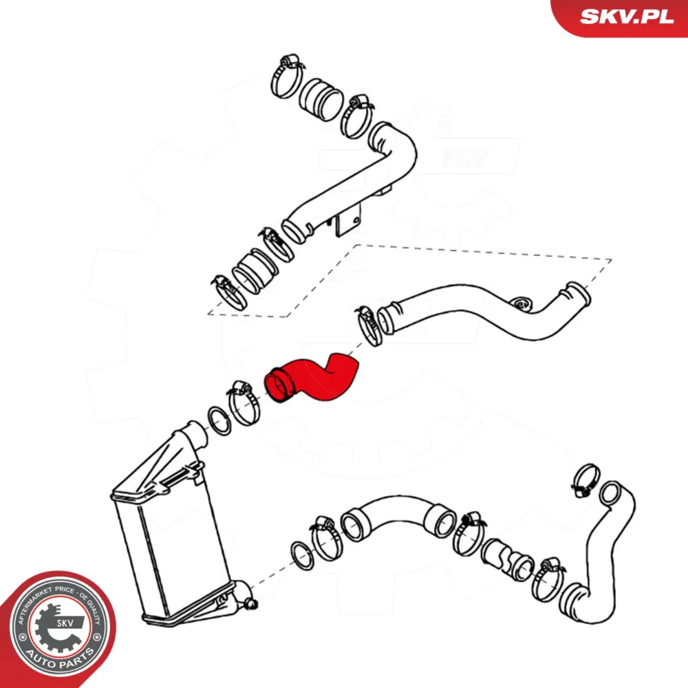 Manicotto turbina per Audi A4 B5 (8D2) A4 B5 Avant (8D5) 058145856A