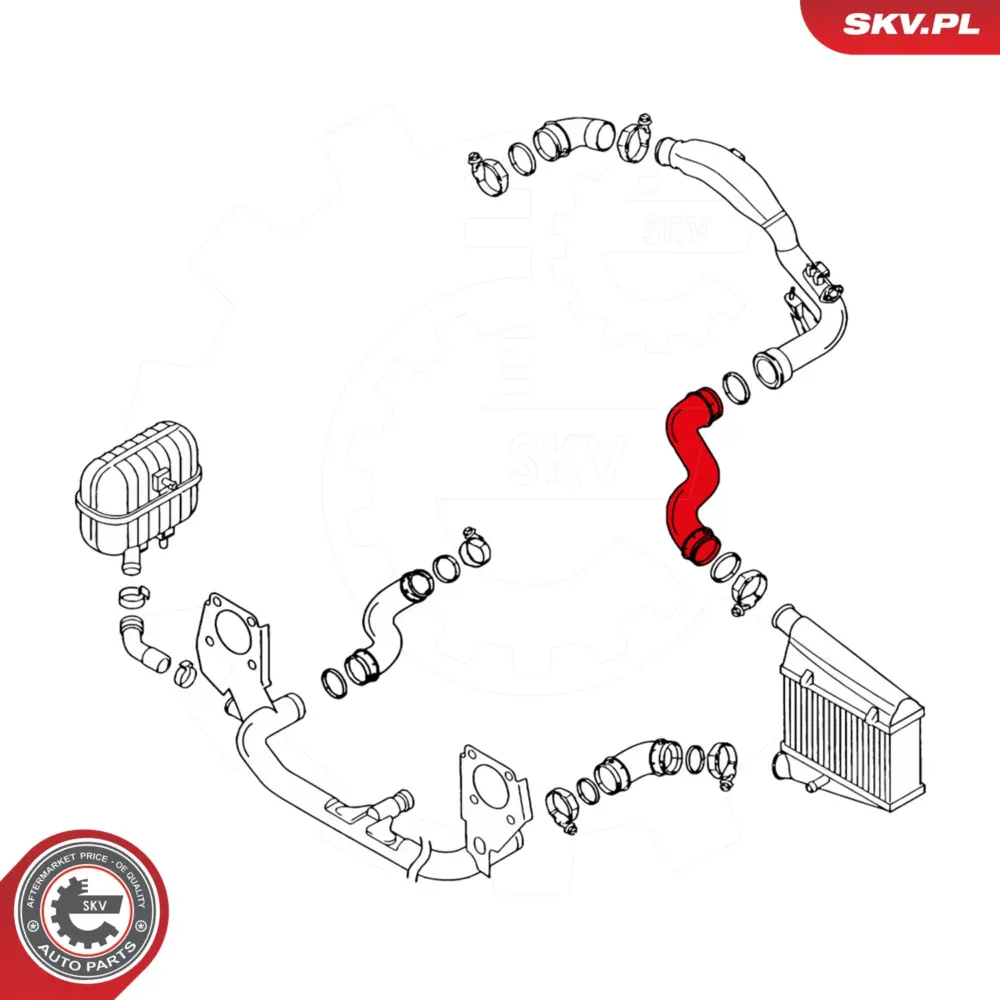 Manicotto turbina per Audi A4 B5 (8D2) A4 B5 Avant (8D5) A6 C4 (4A2) 058145856D