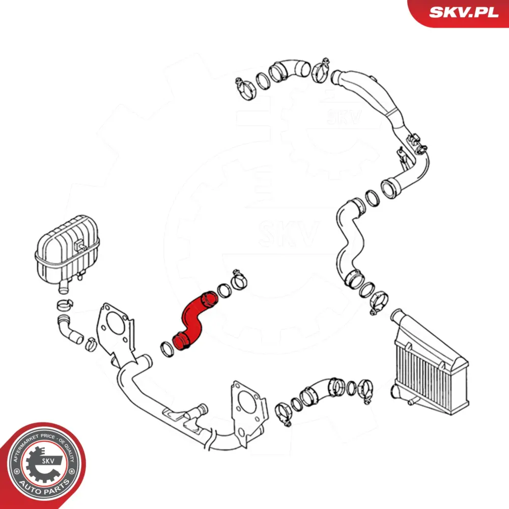 Manicotto turbina per Audi A4 B6 (8E2) A4 B6 Avant (8E5) 8E0 145 834E