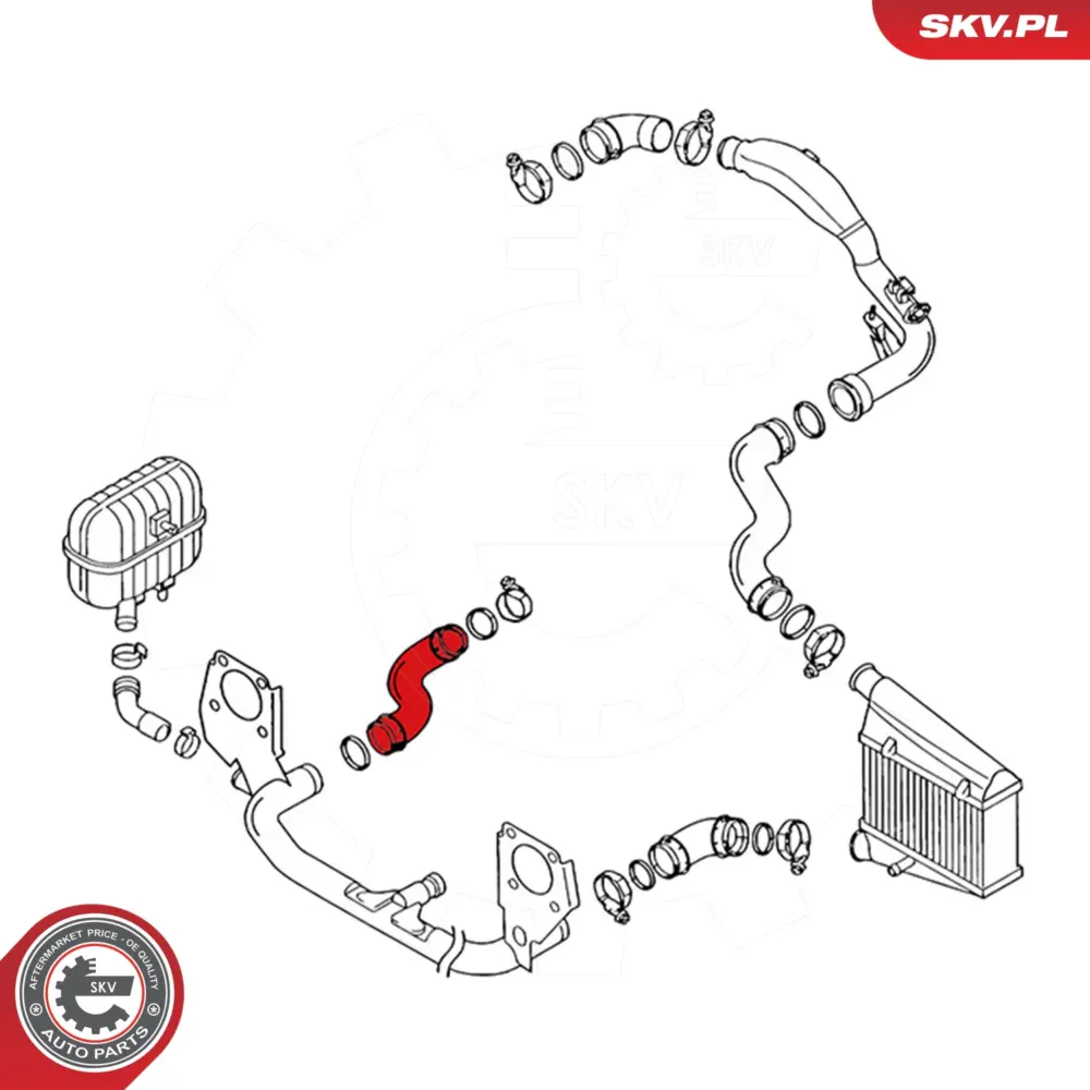Manicotto turbina per Audi A4 B6 (8E2) A4 B6 Avant (8E5) A4 B7 (8EC) 8E0145738H