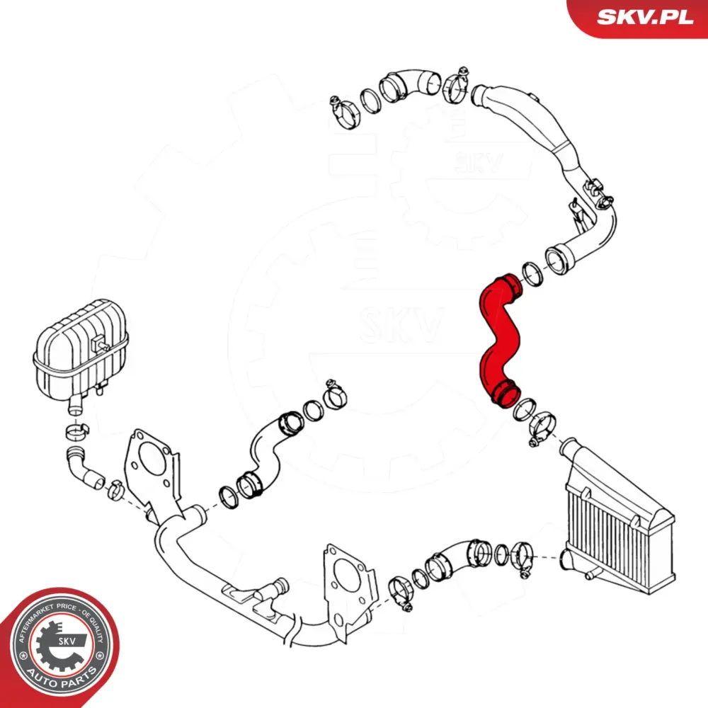Manicotto turbina per Audi A4 B6 (8E2) A4 B6 Avant (8E5) A4 B7 (8EC) 8E0145737E