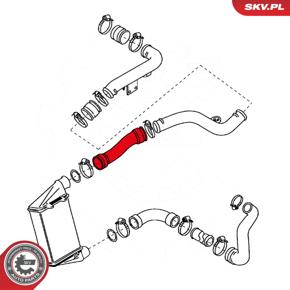 Manicotto turbina per Audi A4 B6 (8E2) A4 B6 Avant (8E5) A6 C5 (4B2) 3B0145834R
