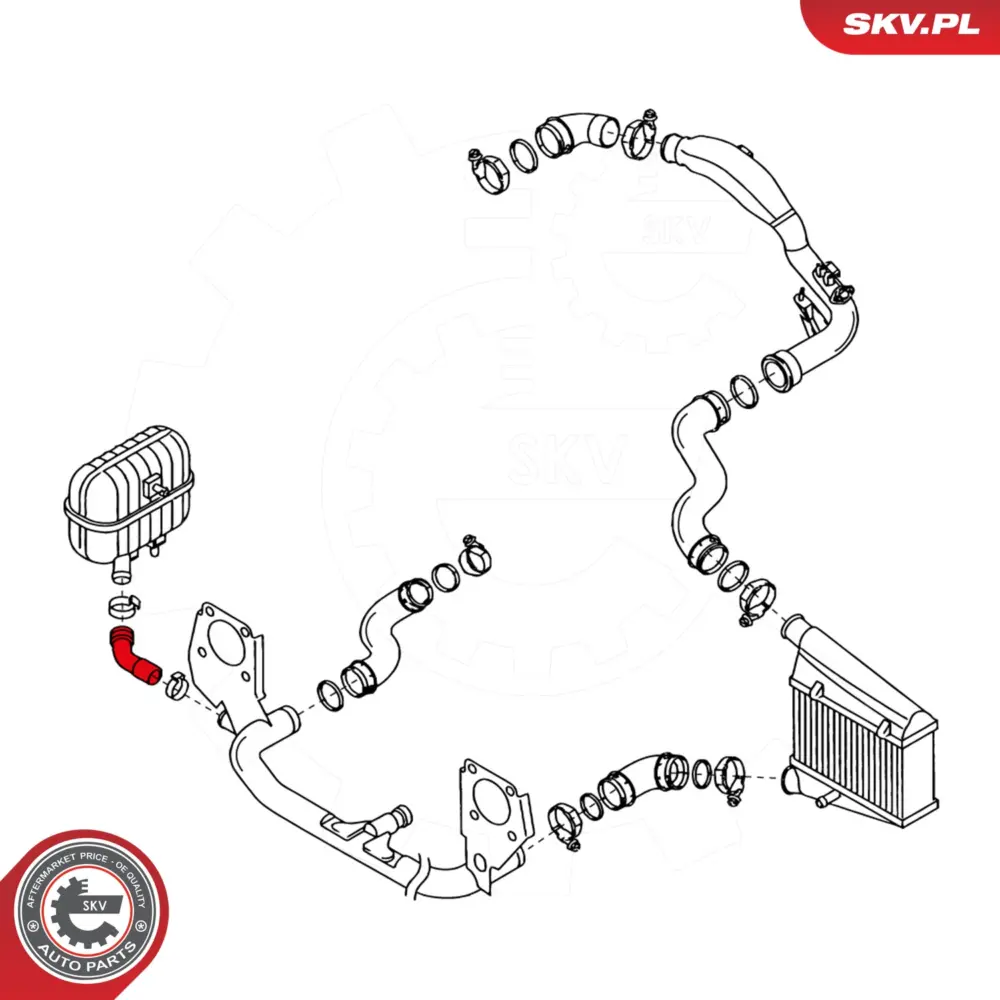 Manicotto turbina per Audi A4 B6 (8E2) A4 B6 Avant (8E5) A6 C5 (4B2) 8E0145832C