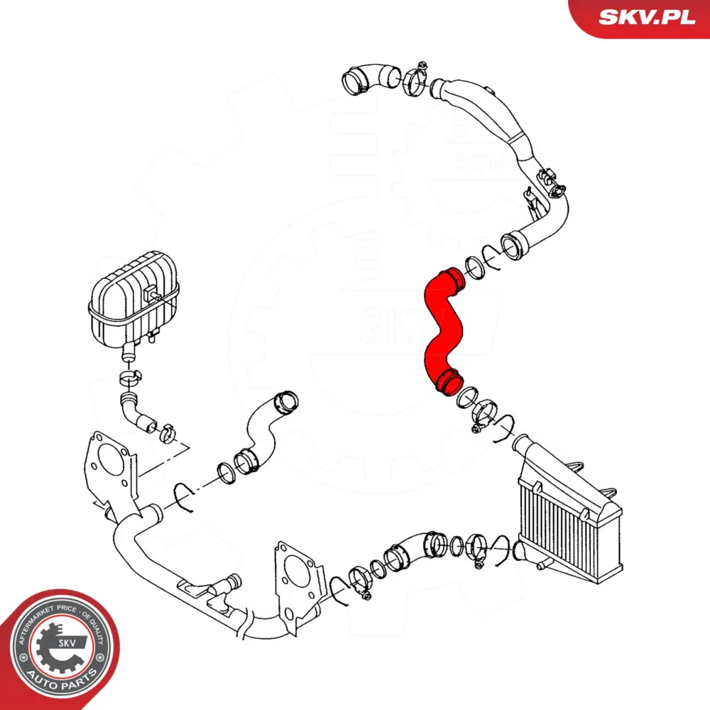 Manicotto turbina per Audi A4 B6 (8E2) A4 B7 (8EC) A4 B6 Avant (8E5) 8E0145745C