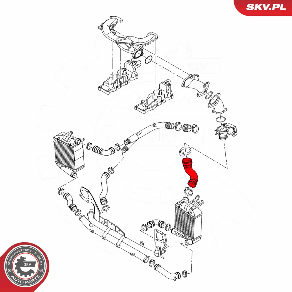 Manicotto turbina per Audi A4 B7 (8EC) 8E0145737C