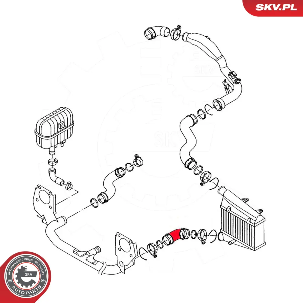 Manicotto turbina per Audi A6 C5 (4B2 4B4) A6 C5 Avant (4B5 4B6) 4B0145837