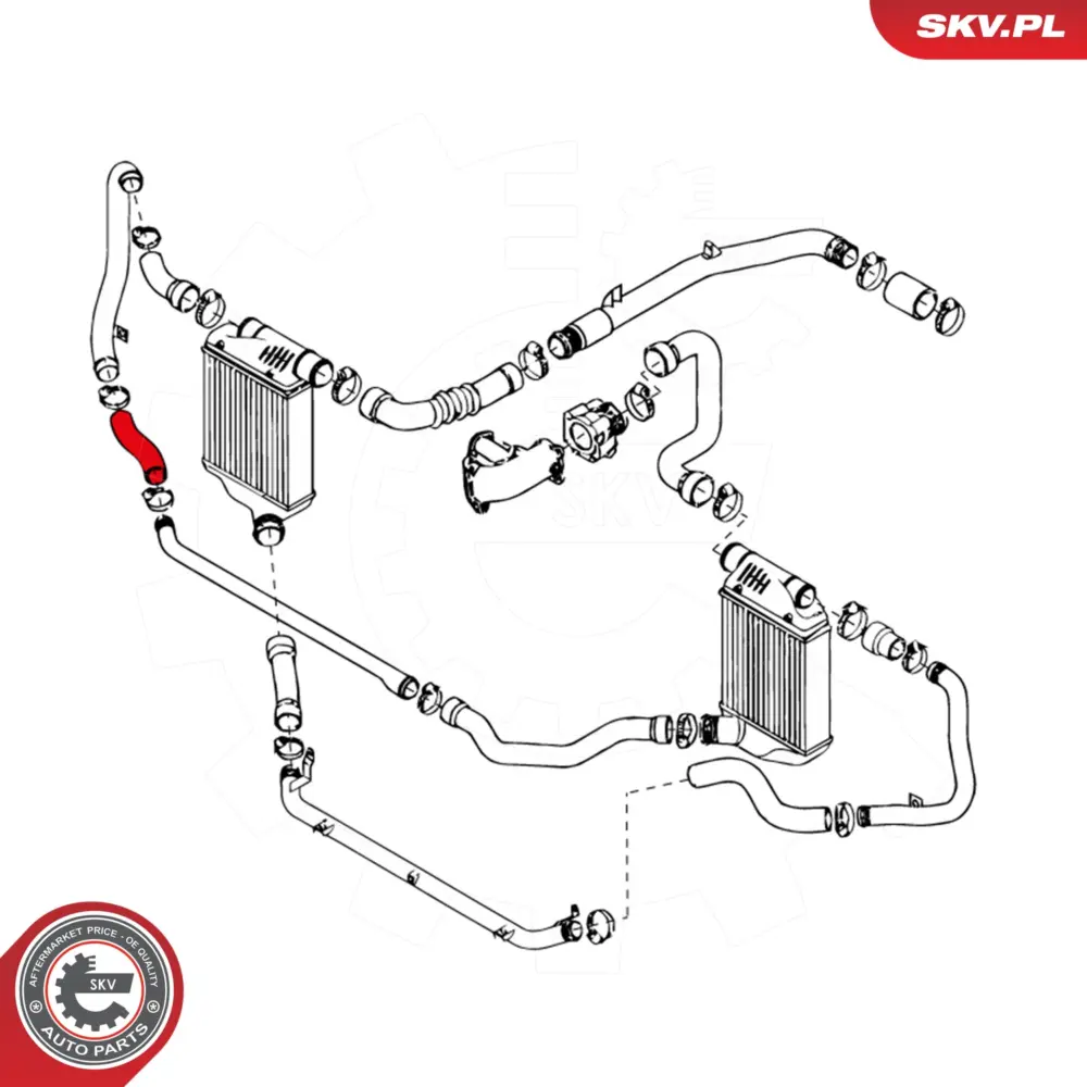 Manicotto turbina per Audi A6 C6 (4F2) A6 C6 Avant (4F5) 4F0145708C