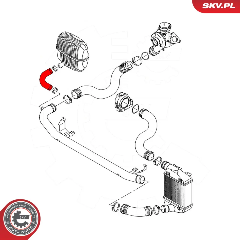 Manicotto turbina per Audi A6 C6 (4F2) A6 C6 Avant (4F5) A4 B7 (8EC) 4F0145832A