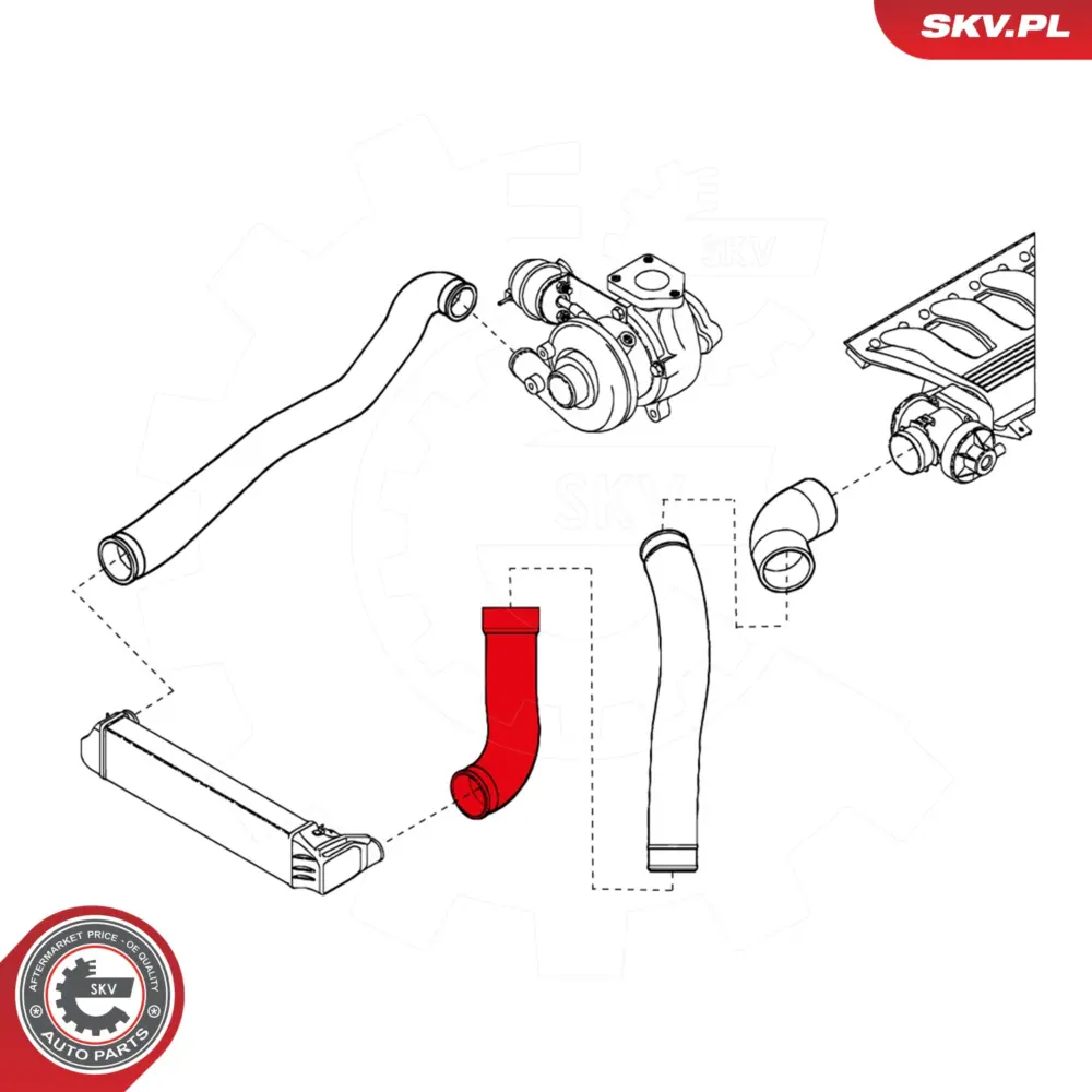 Manicotto turbina per BMW Serie 3 (E46) 11612247324