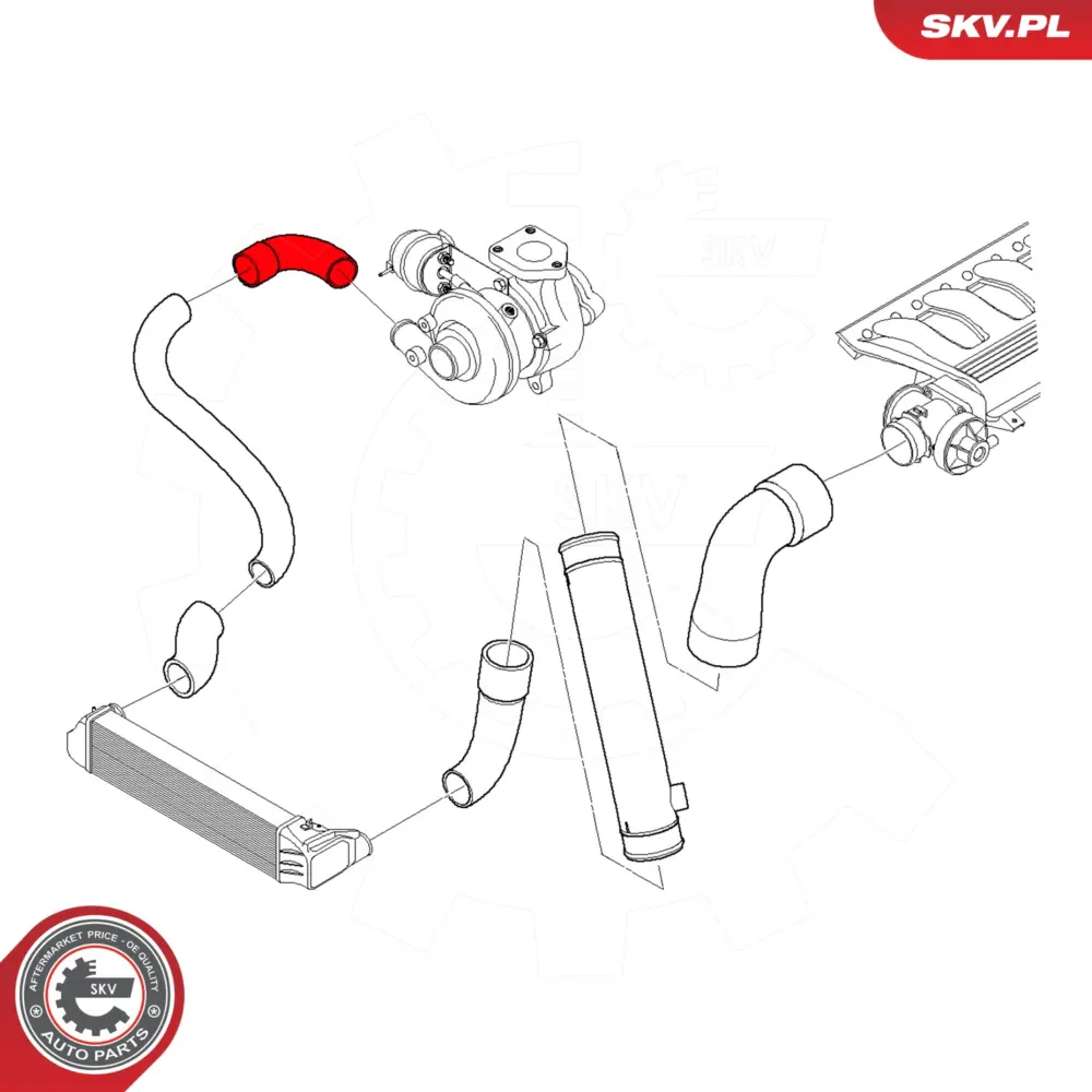 Manicotto turbina per BMW Serie 3 (E46) 11612248634
