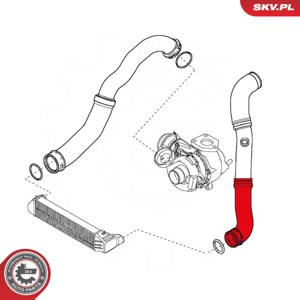 Manicotto turbina per BMW Serie 3 (E46) 11617791393