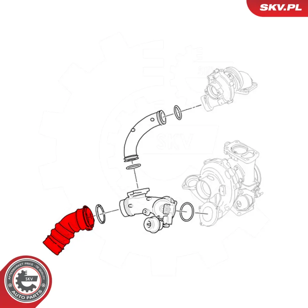 Manicotto turbina per BMW Serie 3 (E92 E90 E91) 11617796295