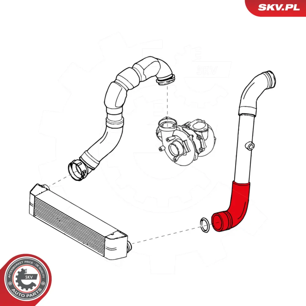 Manicotto turbina per BMW Serie 3 (E93 E92 E90 E91) 11617793117