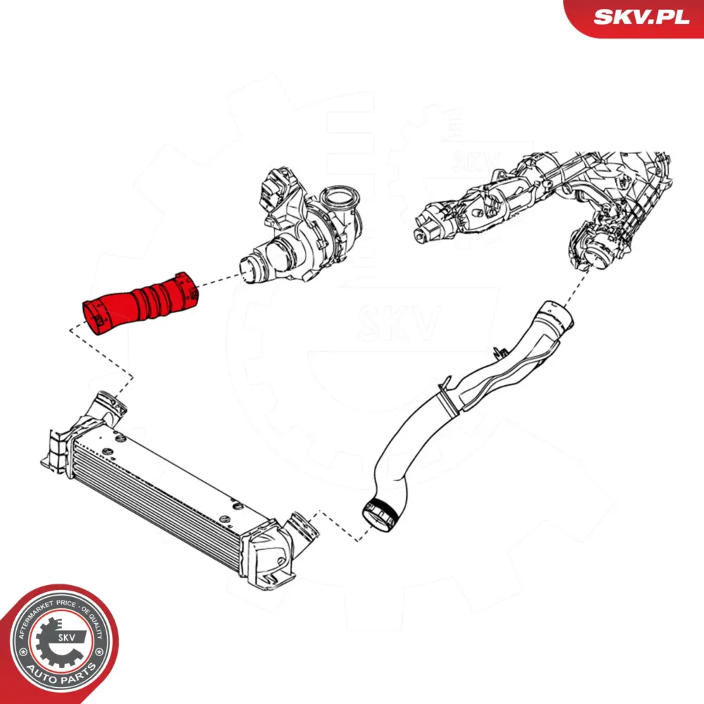 Manicotto turbina per BMW Serie 3 (E93 E92 E90 E91) 11617800142