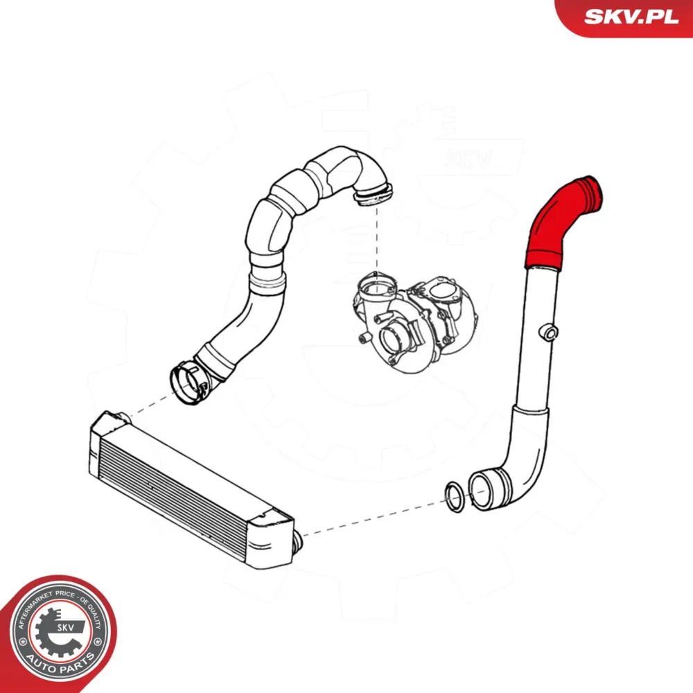 Manicotto turbina per BMW X3 (E83) 11613405536