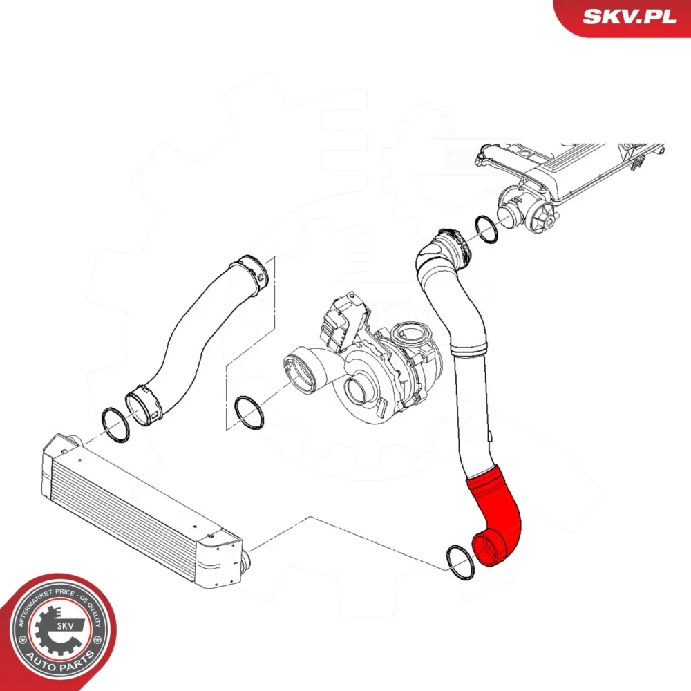 Manicotto turbina per BMW X3 (E83) 11613415009