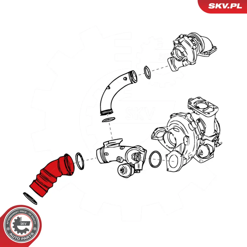 Manicotto turbina per BMW X5 (E70) X6 (E71 E72) 11617799873