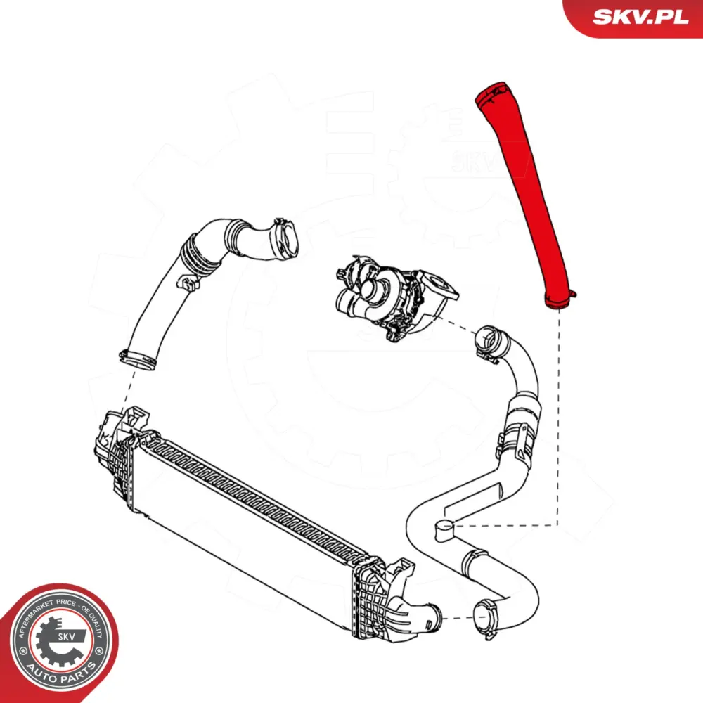 Manicotto turbina per Ford C-max (DM2) Focus II (HCP) Focus C-max (DM2) 1257258