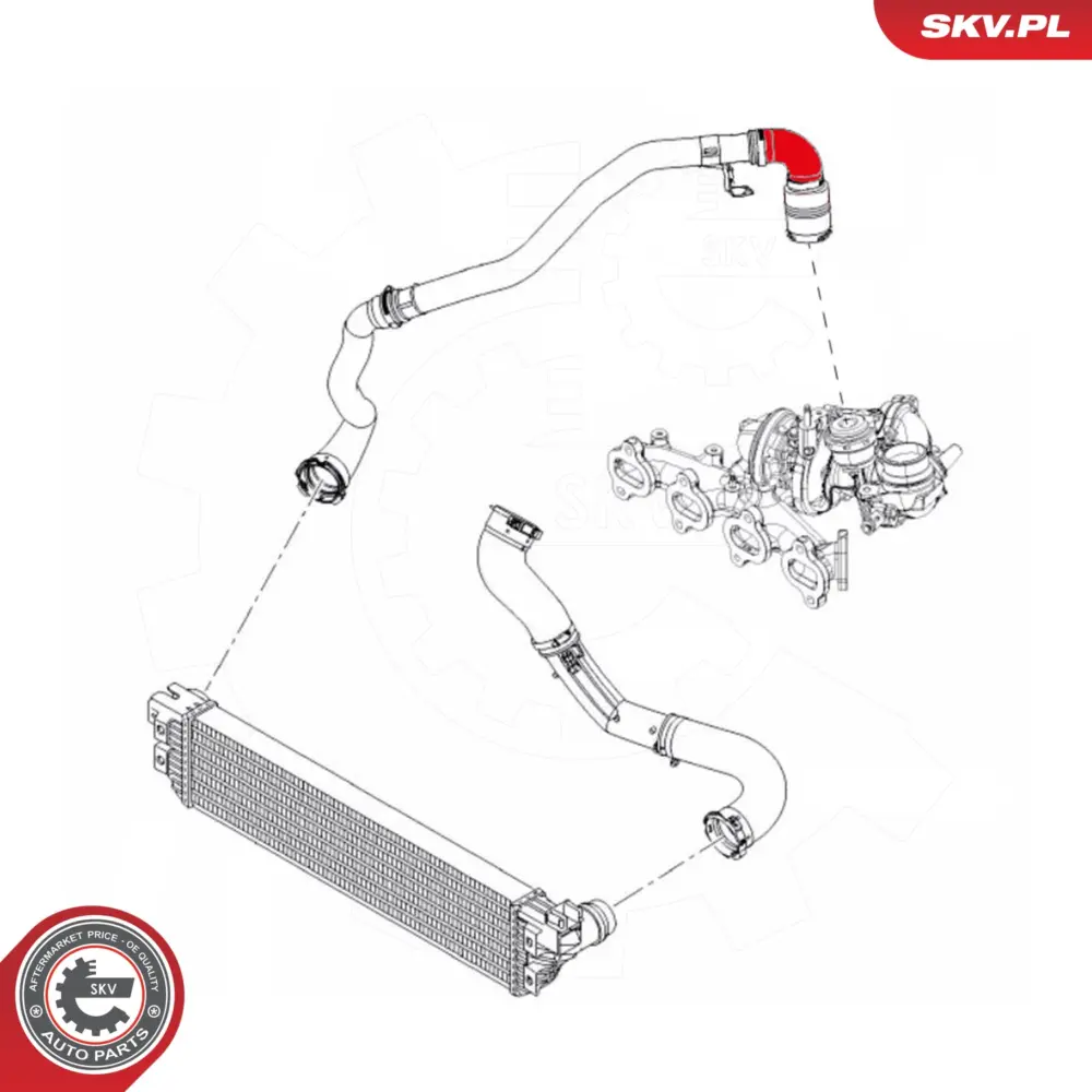 Manicotto turbina per Opel Movano B Platform/Chassis (X62) 14463-00Q2E