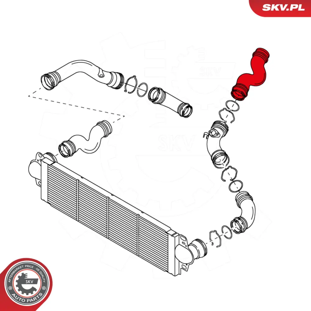 Manicotto turbina per VW Multivan T5 (7HM) Transporter T5 Bus (7HB) 7H0145980