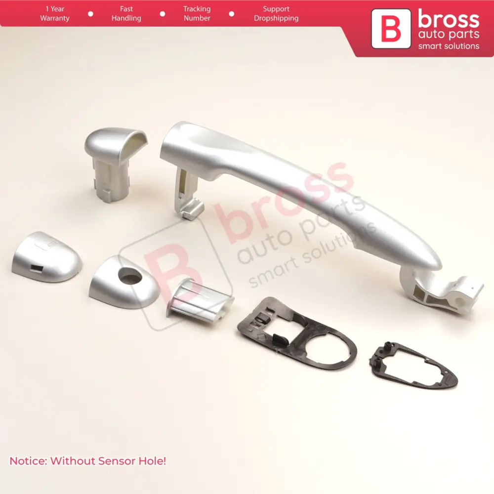 Maniglia Esterna Cromata Porta per Renault Fluence Megane 3 Clio 4 Scenic 3