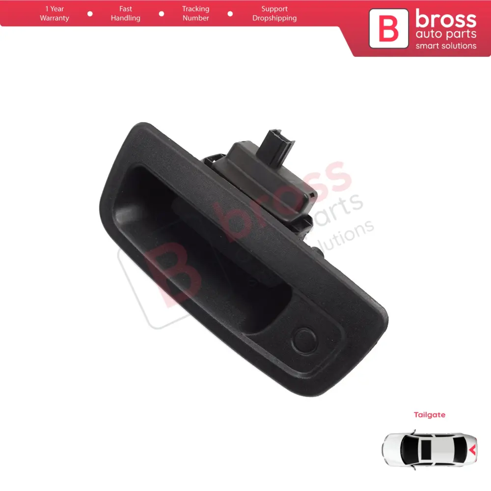 Maniglia Esterna Portellone Posteriore Nera per Renault Kangoo MK2 Express Fw