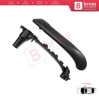 Maniglia Interna Anteriore Destra Nera per Renault Kangoo MK2 Citan W415 NV250