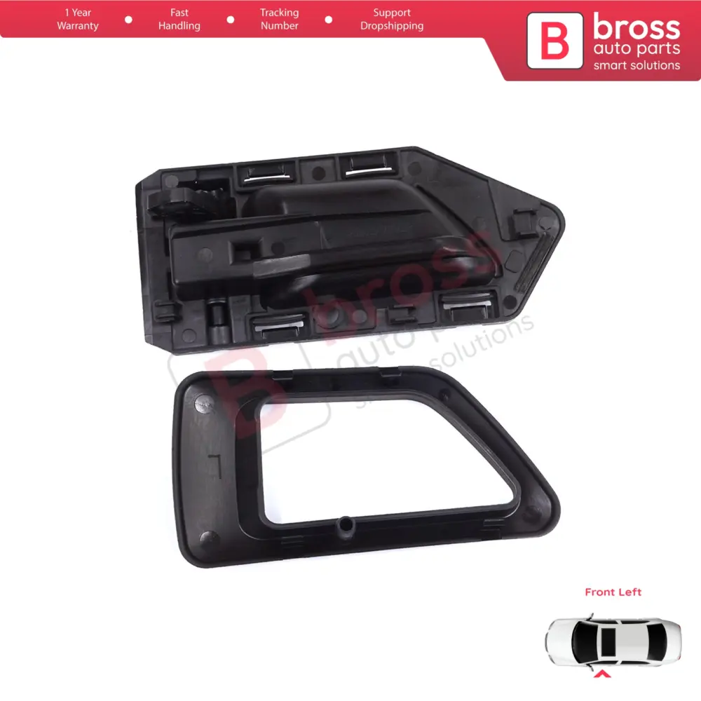 Maniglia Interna Anteriore Sinistra Nera per Citroën Berlingo MK1 1996-2011