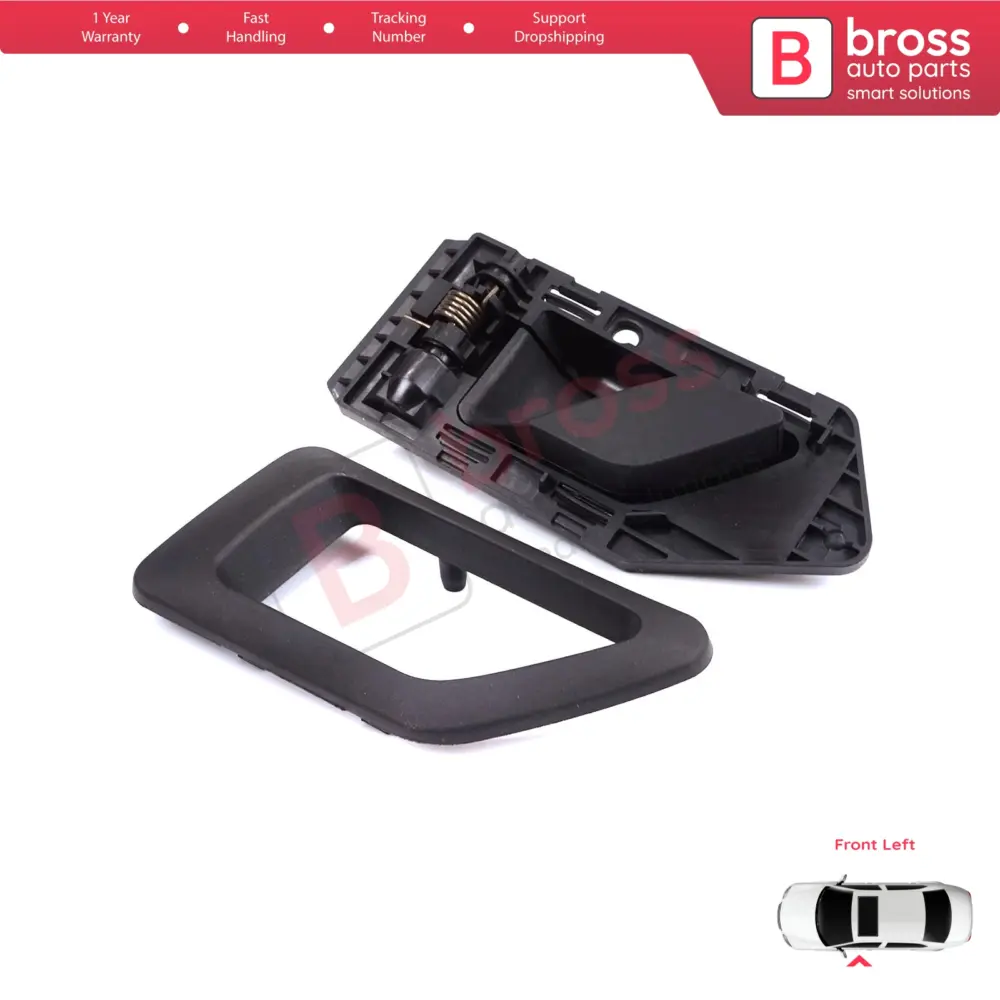 Maniglia Interna Anteriore Sinistra Nera per Citroën Berlingo MK1 1996-2011