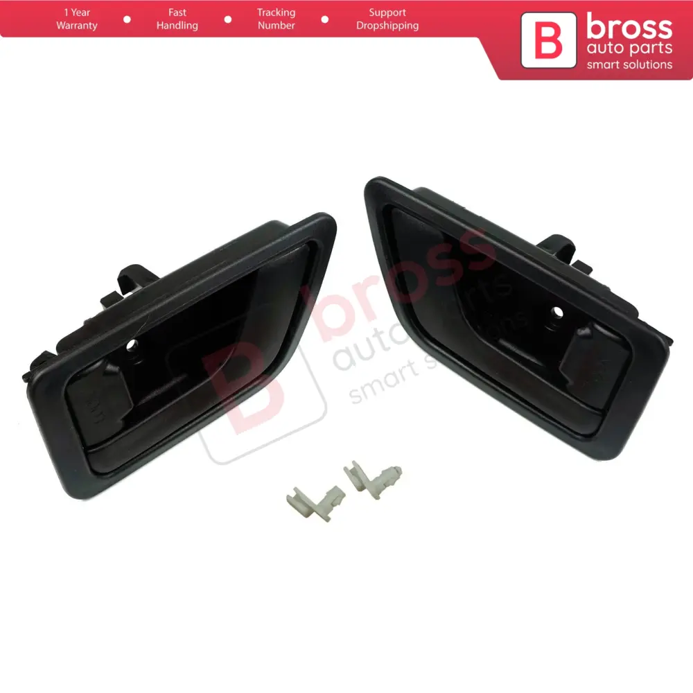 Maniglia Interna Porta Anteriore Sinistra e Destra Nera per Hyundai Getz Tb