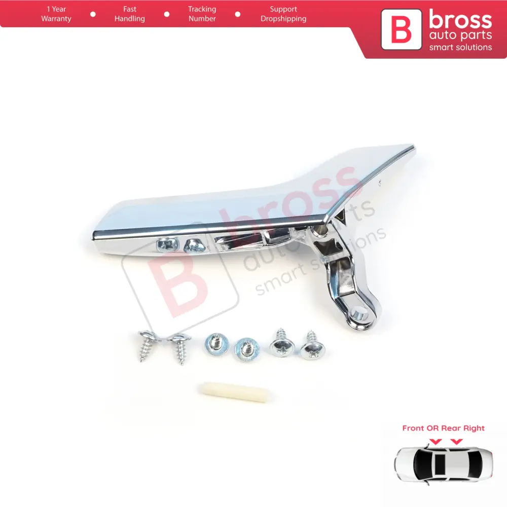 Maniglia Interna Porta Cromata Lato Destro per Mercedes W204