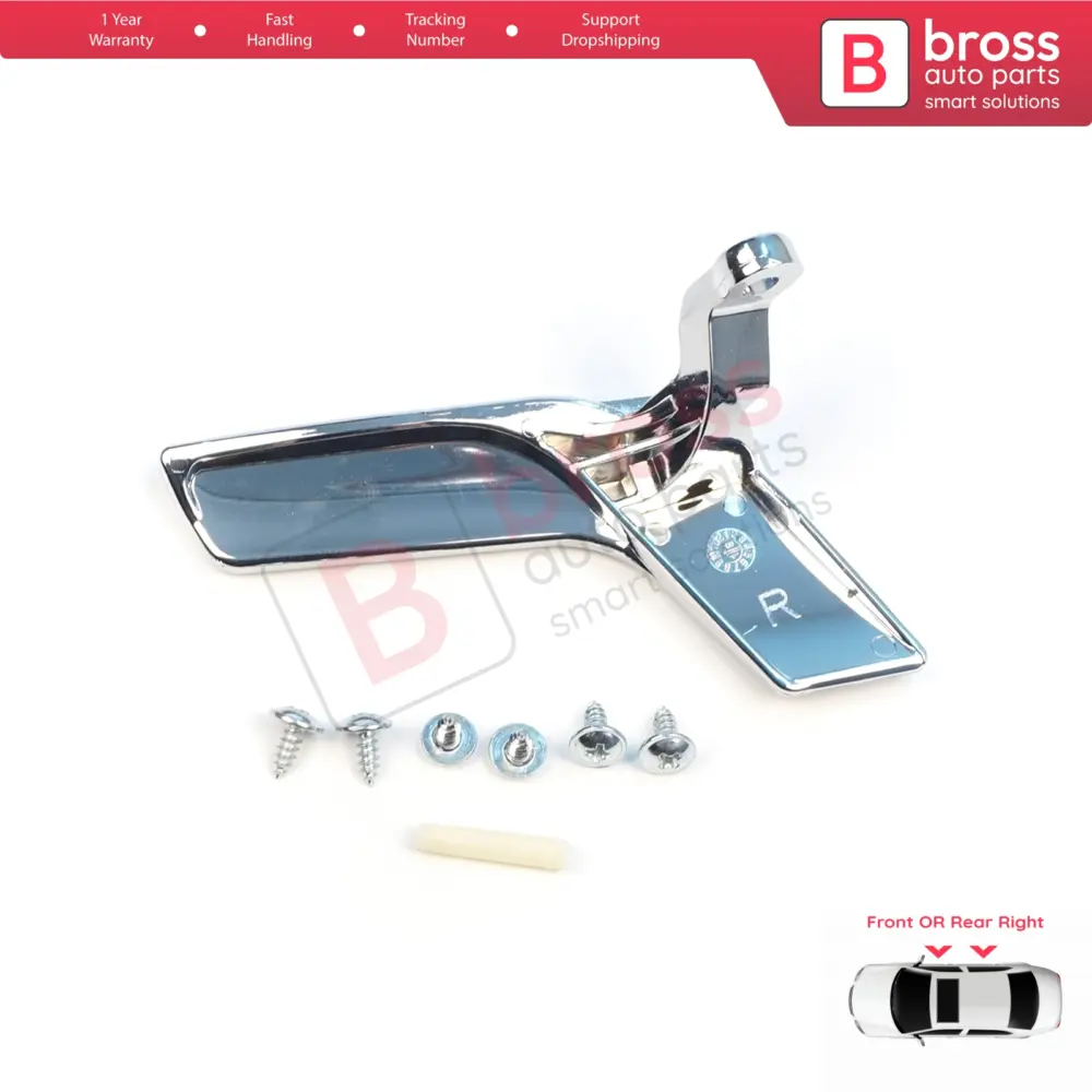 Maniglia Interna Porta Cromata Lato Destro per Mercedes W204
