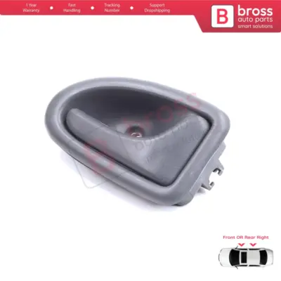 Maniglia Interna Porta Destra Grigia con Cavo per Renault Clio 2 Scenic Megane