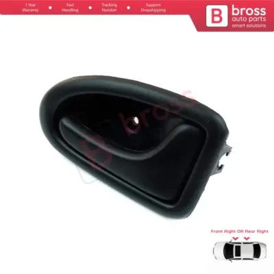 Maniglia Interna Porta Destra Nera con Cavo per Renault Clio 2 Scenic Megane