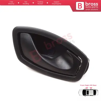 Maniglia Interna Porta Destra Nera per Renault Fluence Megane Scenic MK3 Clio