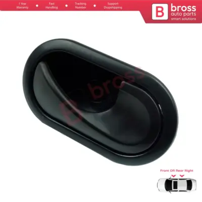 Maniglia Interna Porta Destra Nera per Renault Scenic Megane Twingo Kangoo Clio